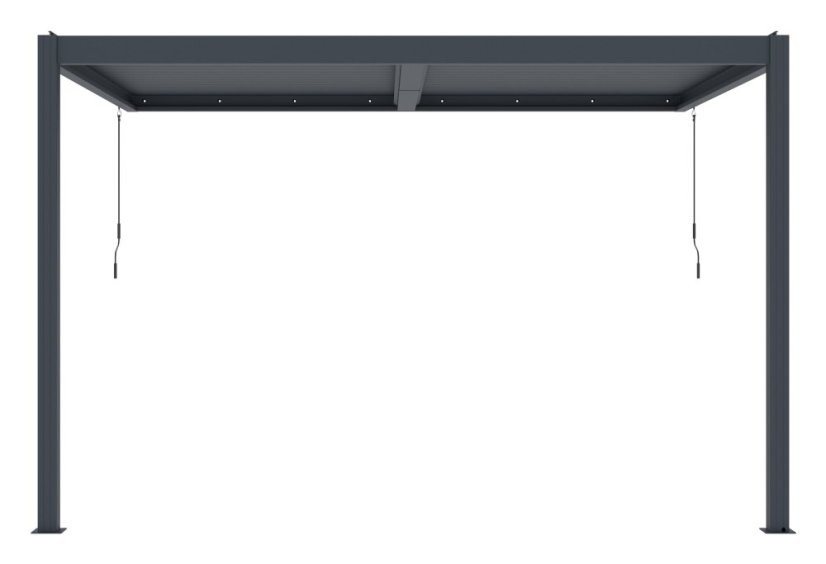 Bioklimatická pergola G21 Trenton 4x3 m, antracitová hliníková