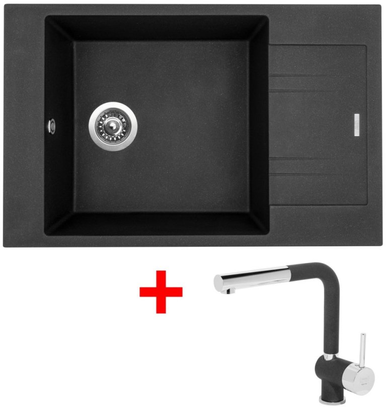 Sinks VARIO 780 Metalblack + Mix 3 P GR Sinks VARIO 780 Metalblack + Mix 3 P GR