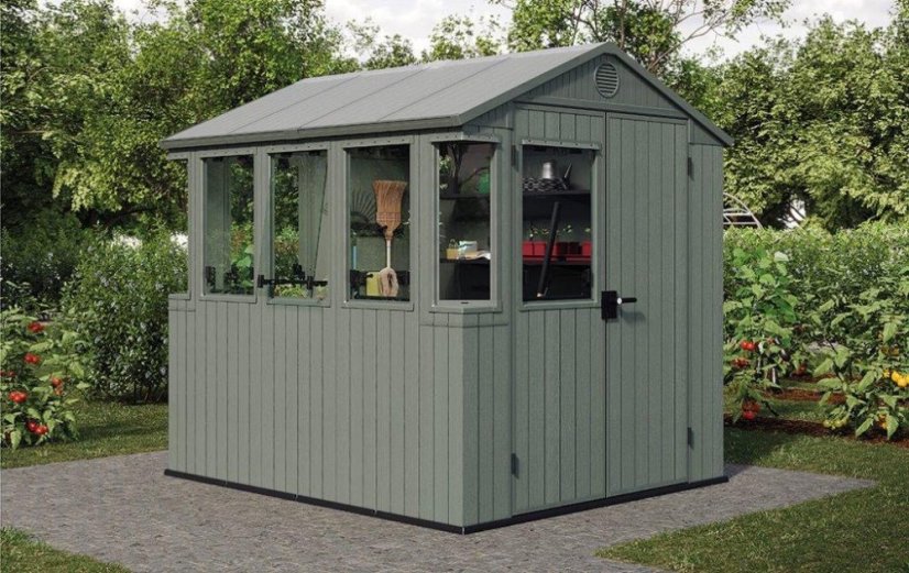 Zahradní domek Keter Potting Shed 2v1 zelený, s podlahou
