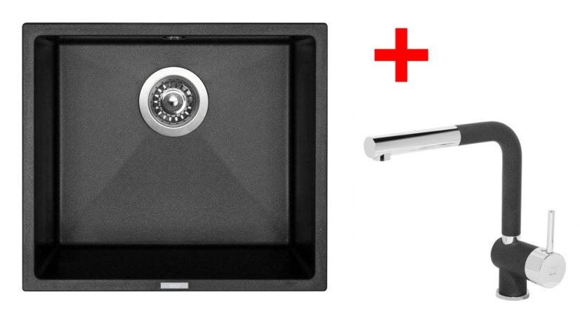 Sinks FRAME 457 Metalblack + Mix 3 P GR Sinks FRAME 457 Metalblack + Mix 3 P GR