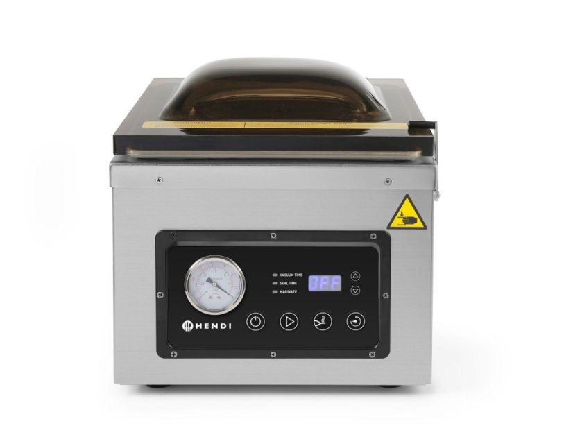 Vakuovací komora, HENDI, Profi Line, těsnicí lišta 300 mm, 230V/950W, 367x425x(H)364mm