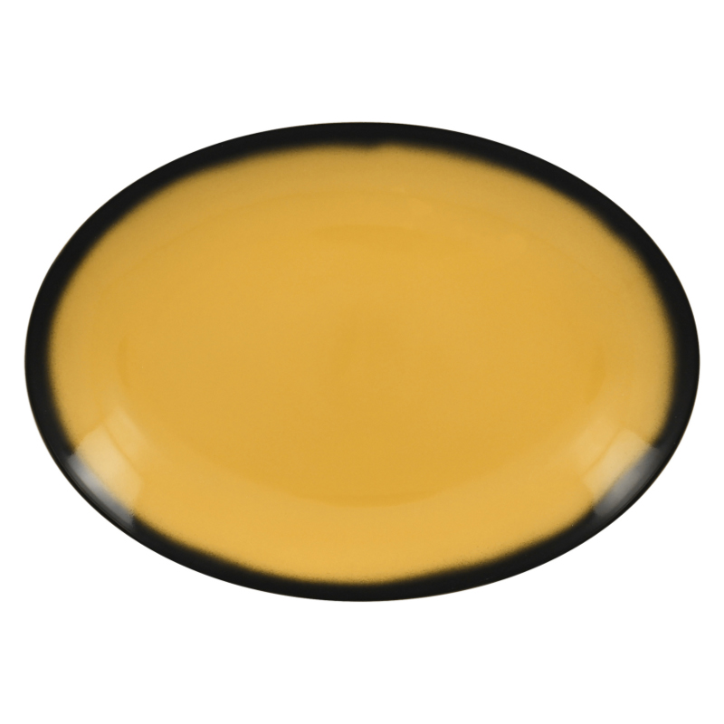 RAK Porcelain RAK Talíř oválný 36 x 27 cm, žlutá | RAK-LENNOP36NY RAK Porcelain RAK Talíř oválný 36 x 27 cm, žlutá | RAK-LENNOP36NY