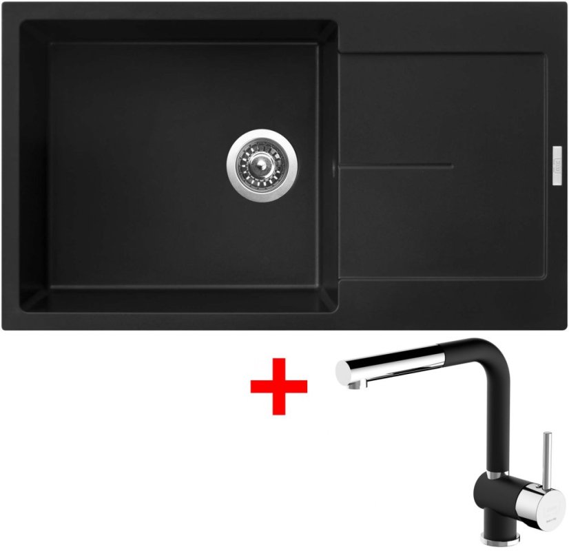 Sinks ULTIMA 860 XXL Pureblack + Mix 3 P GR N6 Sinks ULTIMA 860 XXL Pureblack + Mix 3 P GR N6