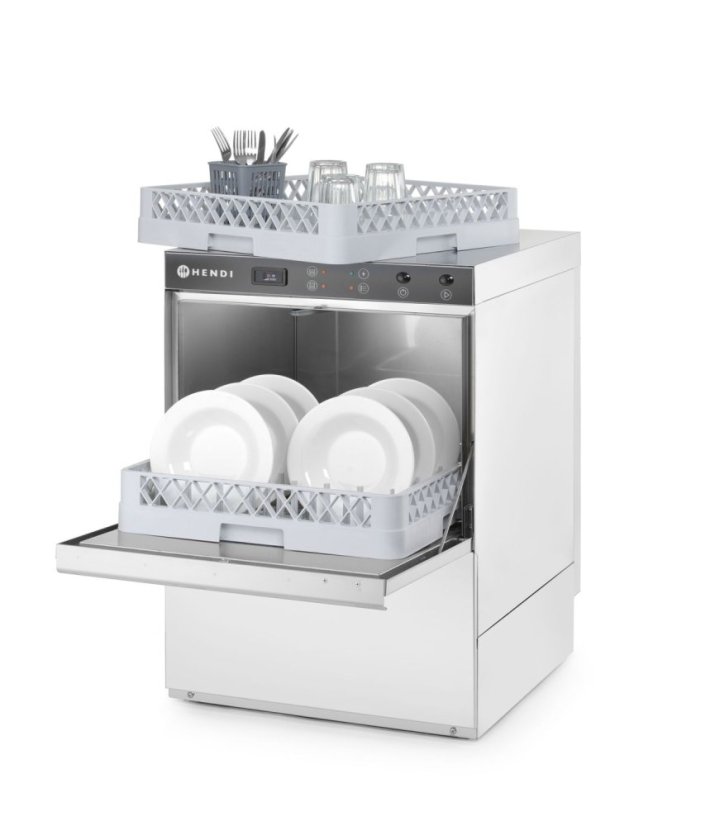 Myčka nádobí K50, HENDI, s dávkovačem mycího prostředku, 230V/3600W, 600x570x(H)830mm