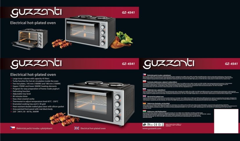 Elektrická trouba Guzzanti GZ 4541