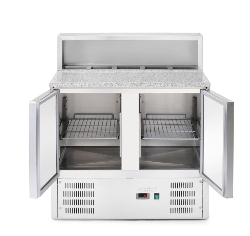 Chladicí stoly s nástavbou a žulovou deskou, Arktic, 146L, 230V/145W, 700x900x(H)1070mm