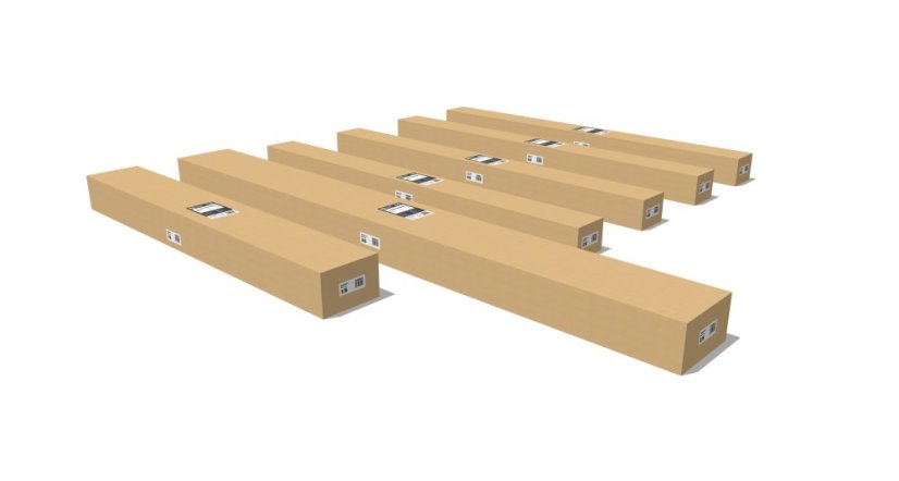 Bioklimatická pergola G21 Austin Premium 6x4 m, antracitová hliníková