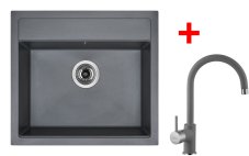 Sinks SOLO 560 Titanium + Vitalia GR