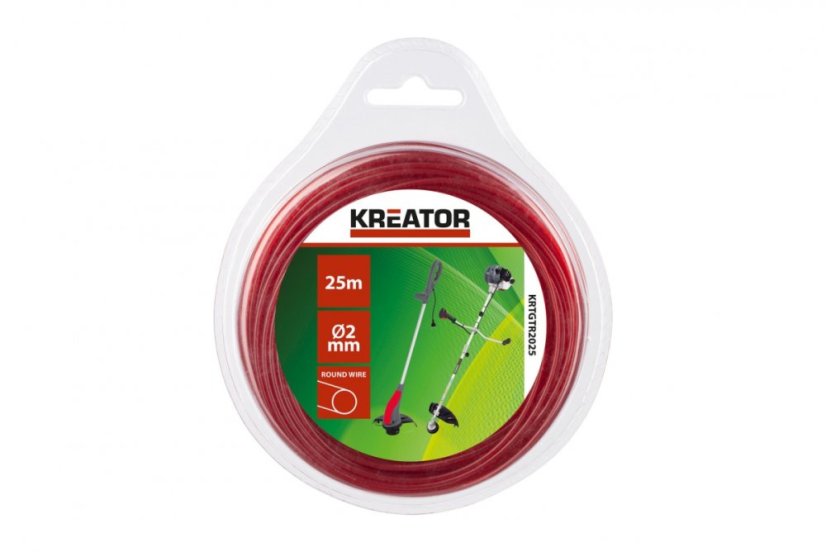 Struna Kreator KRTGTR2025 -kulatá 2 mm x 25 m Struna Kreator KRTGTR2025 -kulatá 2 mm x 25 m