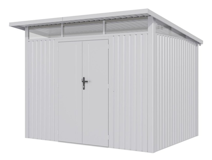 Zahradní domek G21 Madison 731 - 289 x 253 cm, metal silver