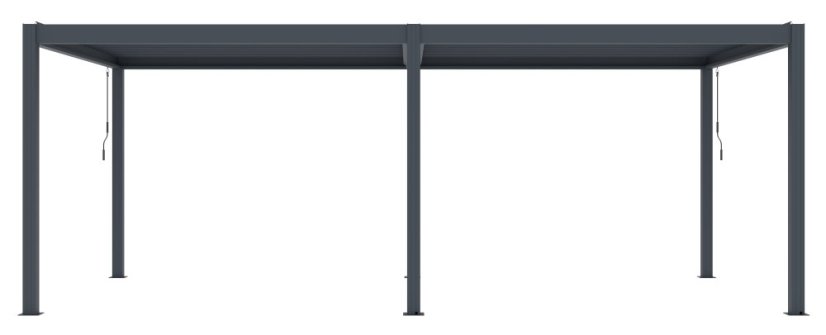 Bioklimatická pergola G21 Austin Premium 6x3 m, antracitová hliníková