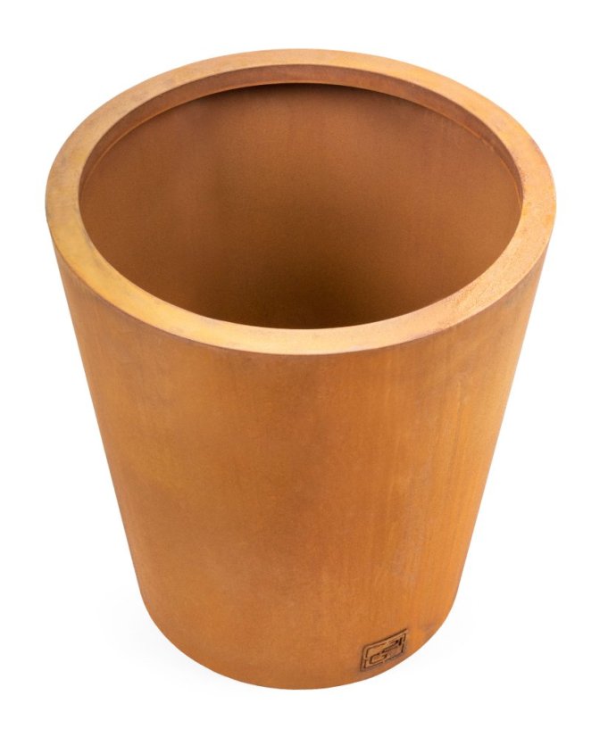 Květináč G21 Corten Round, 45 x 50 x 45 cm