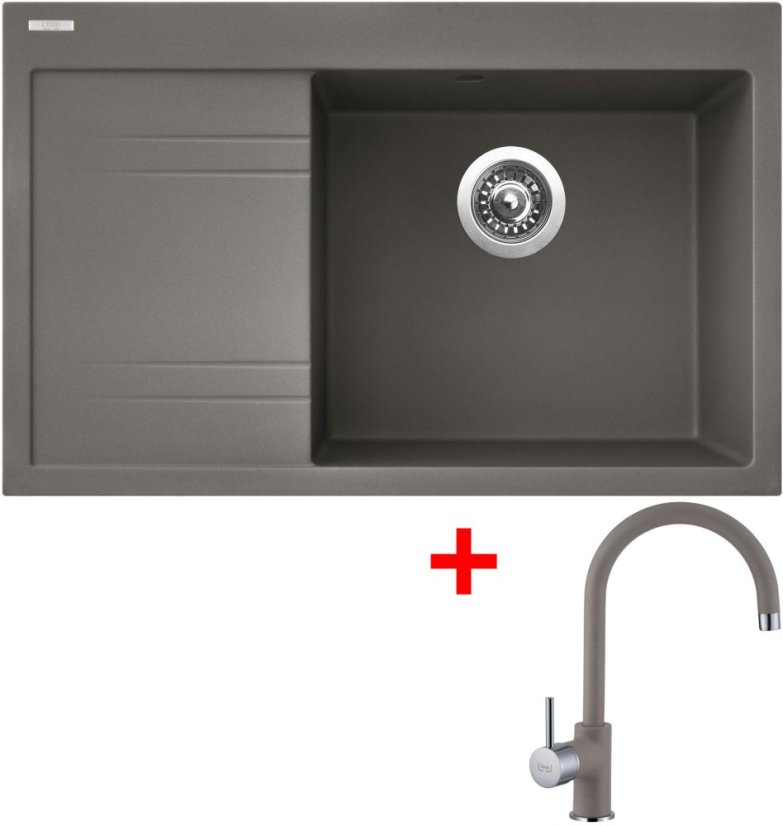 Sinks RIM 780 P Truffle + Vitalia GR Sinks RIM 780 P Truffle + Vitalia GR