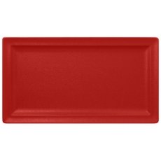 RAK Porcelain RAK Talíř obdélný 38 × 21 cm, světle červená | RAK-NFCLRP38BR