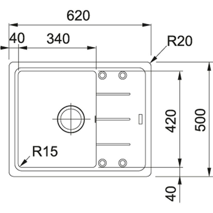Franke BFG 611-62 sahara Basis Fragranit