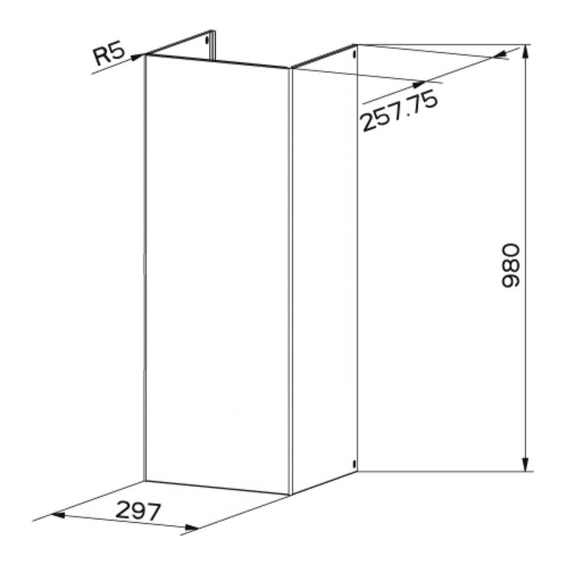 Faber - PRODLOUŽENÝ KOMÍN WH (Stilo Comfort) Komíny