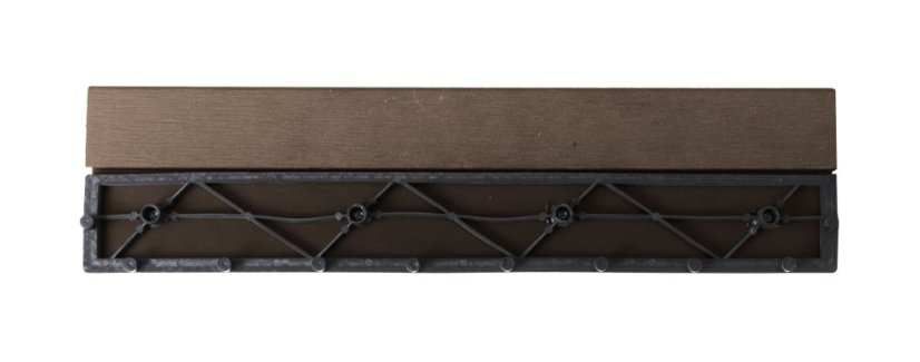 Přechodová lišta G21 Indický teak pro WPC dlaždice, 30 x 7,5 cm rovná