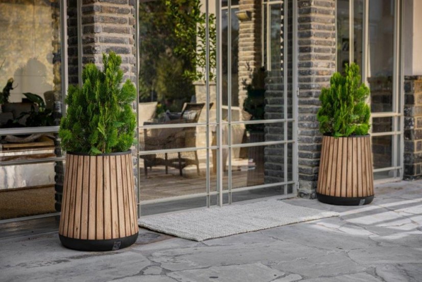 Květináč Keter Deco Conic walnut