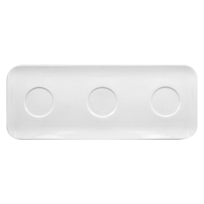 RAK Porcelain RAK Talíř obdélníkový 46 × 18 cm, 3 důlky | RAK-AURT46IN3 RAK Porcelain RAK Talíř obdélníkový 46 × 18 cm, 3 důlky | RAK-AURT46IN3
