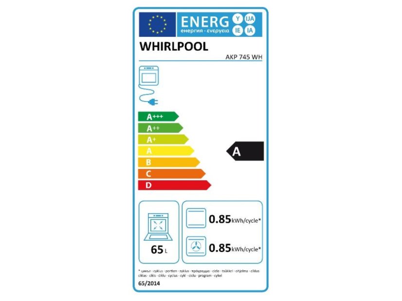 Vestavná trouba Whirlpool AKP745WH