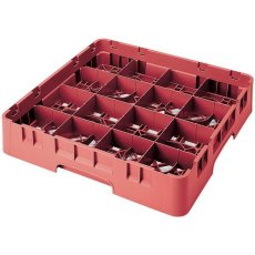 Cambro Koš Camrack 16 pozic, výška sklenice 30 cm - Červená
