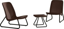 Zahradní nábytek Keter Rio Patio set whiskey hnědý