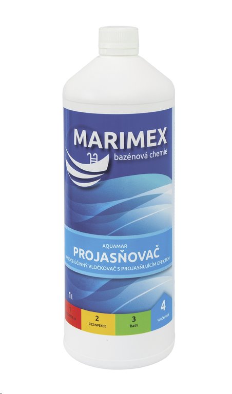 Bazénová chemie Marimex Projasňovač 1 l (tekutý přípravek) Bazénová chemie Marimex Projasňovač 1 l (tekutý přípravek)