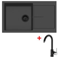 Sinks INFINITY 860 BL Nanoblack + MIX 35 Nanoblack