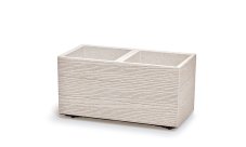 Květináč Prosperplast MADERA CASE eco wood 57,7 cm bílý eco