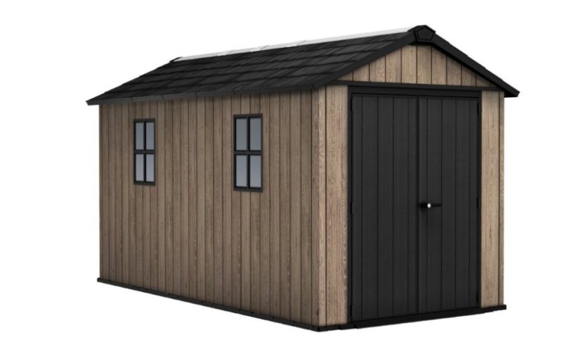 Zahradní domek Keter Apex 7,5 x 13 Ashwood, s podlahou