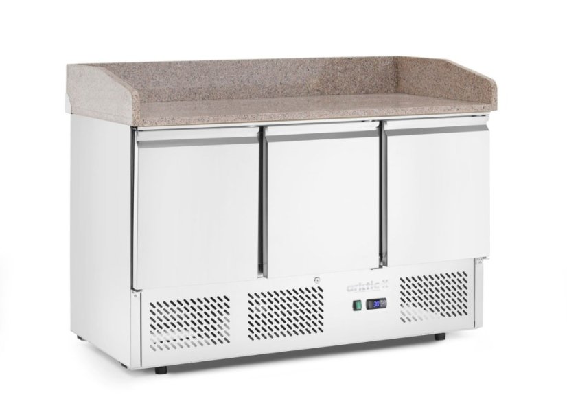 Chladicí pizza pult, 3 dveře, Arktic, 254L, 230V/400W, 700x1400x(H)943mm