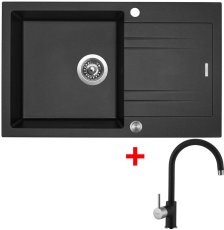 Sinks LINEA 780 XC Metalblack + Vitalia GR