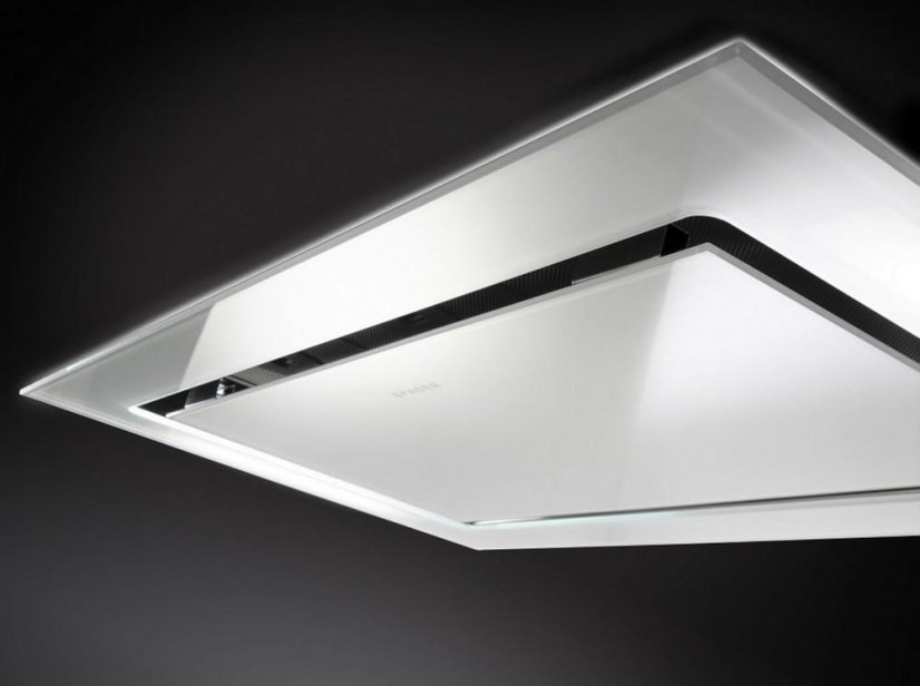 Ostrůvková digestoř Faber - HEAVEN GLASS 2.0 WH KL A90 Stropní