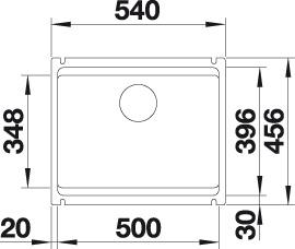 Blanco ETAGON 500 U InFino keramika černá
