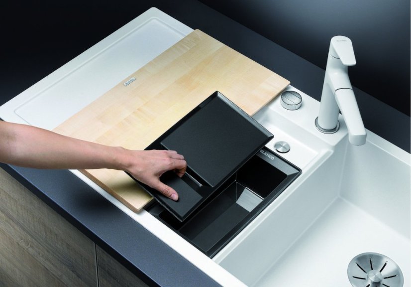 Blanco COLLECTIS 6 S InFino Silgranit káva dřez vpravo s excentrem přísluš. ano