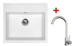 Sinks SOLO 560 Milk + ARCO celonerezová