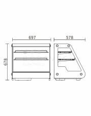 SAVE vitrína chladící RTW-130L-1