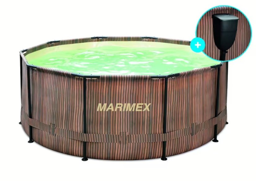 Bazén Marimex Florida 3,66x0,99 m se skimmerem- motiv TEAK