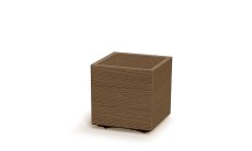 Květináč Prosperplast MADERA SQUARE eco wood 28,8 cm naturo