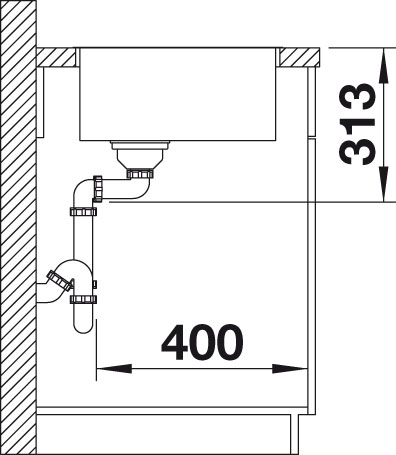 Blanco SUBLINE 500 IF Steel Frame Silgranit antracit bez táhla