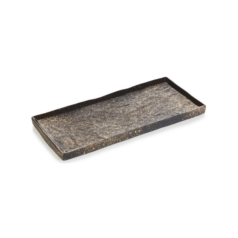 Revol Solstice talíř obdélníkový 30 × 13,5 × 1,6 cm, cosmos gold