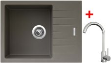 Sinks PERFECTO 650 Truffle + ARCO celonerezová