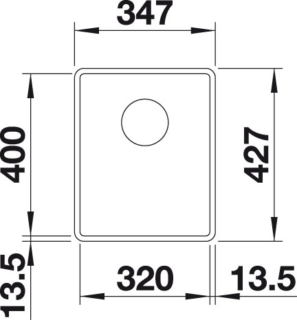 Blanco SUBLINE 320 F InFino Silgranit káva