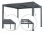Bioklimatická pergola G21 Austin 3x3 m, antracitová hliníková
