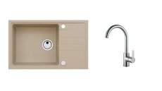 Alveus SET ALVEUS INTERMEZZO 130/55+BATERIE TONIA Chrom