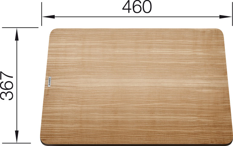 Krájecí deska jasan pro ZENAR 460x367 Krájecí deska jasan pro ZENAR 460x367