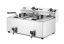 Ruční fritéza s vypouštěcím kohoutem, 2 × 8 l, HENDI, Profi Line, 16L, 230V/7000W, 610x515x(H)369mm