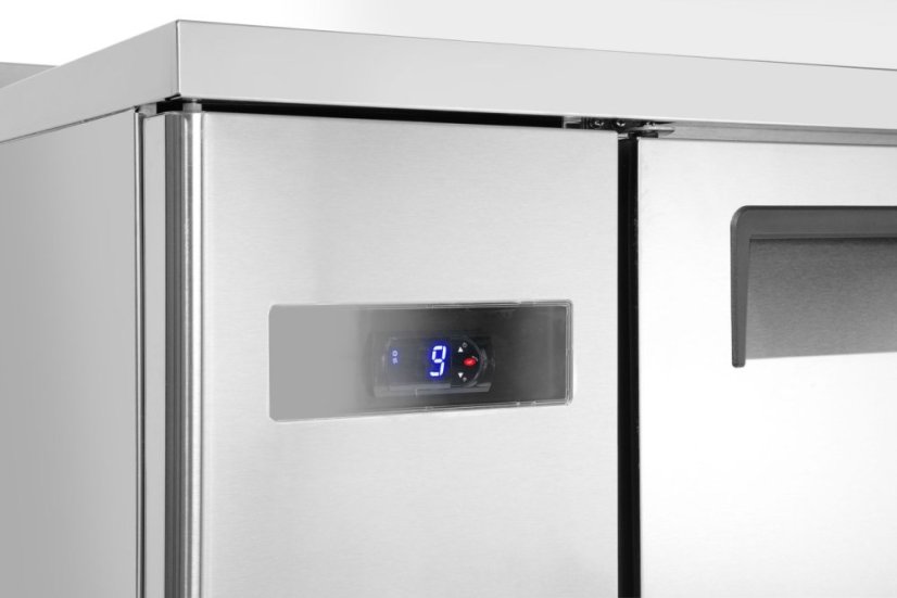 Dvoudveřový chladicí stůl s postranními jednotkami, Arktic, Kitchen Line, 166L, 230V/270W, 600x1200x(H)840mm