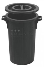 OEM koš na odpad s víkem 60 litrů - černá