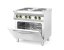 Elektrický vařič Kitchen Line – 4 plotýnky s konvektomatem GN 1/1 , HENDI, Kitchen Line, GN 1/1, 400V/13400W, 800x700x(H)900mm